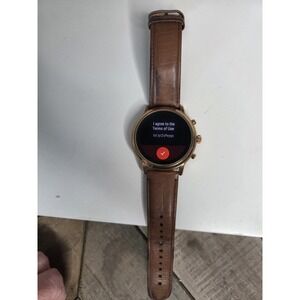 Fossil - Gen 5 Smartwatch Juliana HR, Leather Band,  Rose Gold - Women's